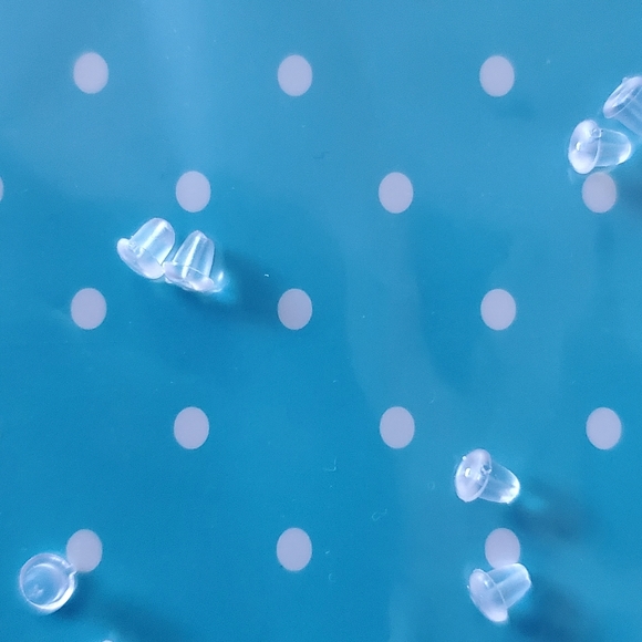 Hypoallergenic Rubber Earring closures- mini- NEW - Picture 2 of 2